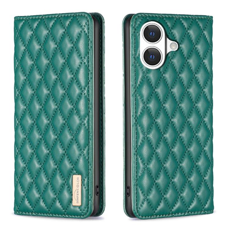 Diamond Lattice Magnetic Leather Flip Phone Case, For iPhone 17 Pro Max, For iPhone 17 Pro, For iPhone 17, For iPhone Air, For iPhone 16 Pro Max, For iPhone 16 Pro, For iPhone 16 Plus, For iPhone 16