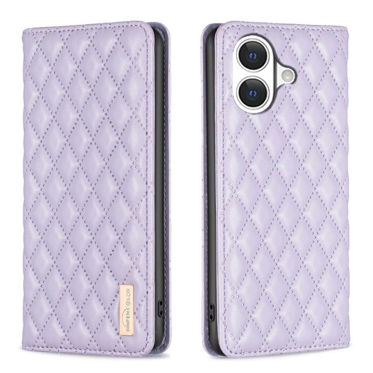Diamond Lattice Magnetic Leather Flip Phone Case, For iPhone 17 Pro Max, For iPhone 17 Pro, For iPhone 17, For iPhone Air, For iPhone 16 Pro Max, For iPhone 16 Pro, For iPhone 16 Plus, For iPhone 16