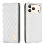 Diamond Lattice Magnetic Leather Flip Phone Case, For iPhone 17 Pro Max, For iPhone 17 Pro, For iPhone 17, For iPhone Air, For iPhone 16 Pro Max, For iPhone 16 Pro, For iPhone 16 Plus, For iPhone 16