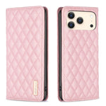 Diamond Lattice Magnetic Leather Flip Phone Case, For iPhone 18 Pro/17 Pro, For iPhone 18 Pro Max/17 Pro Max, For iPhone 17, For iPhone 17 Air, For iPhone 16 Pro Max, For iPhone 16 Pro, For iPhone 16 Plus, For iPhone 16