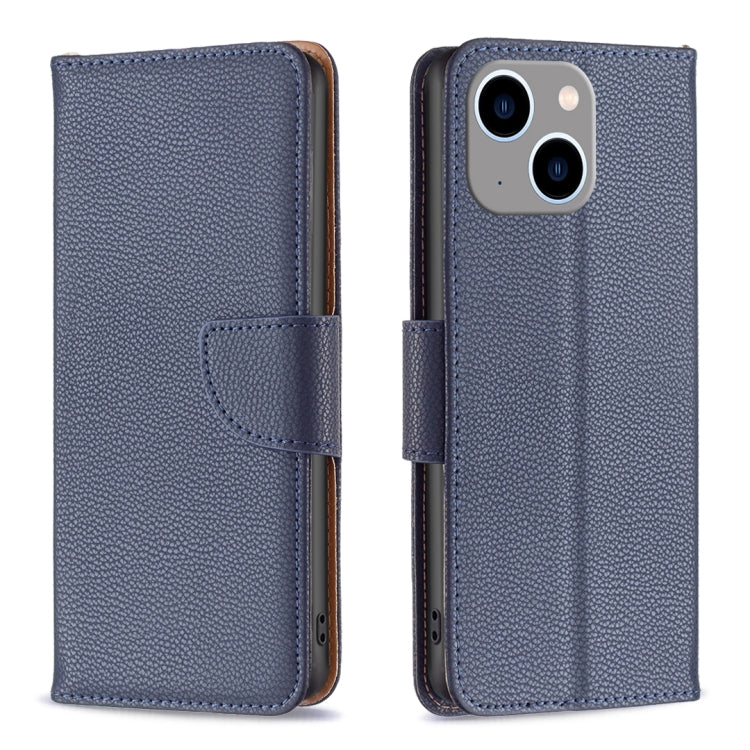 Litchi Texture Pure Color Flip Leather Phone Case, For iPhone 15 Plus, For iPhone 15
