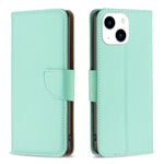 Litchi Texture Pure Color Flip Leather Phone Case, For iPhone 15 Plus, For iPhone 15