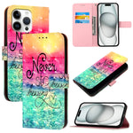 3D Painting Horizontal Flip Leather Phone Case, For iPhone 17e / 16e, For iPhone 17 Pro Max, For iPhone 17 Pro, For iPhone 17, For iPhone Air, For iPhone 16 Pro Max