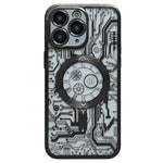 Electroplated Circuit Board Pattern MagSafe Phone Case, For iPhone 13, For iPhone 12, For iPhone 12 Pro Max, For iPhone 12 Pro, For iPhone 11 Pro Max, For iPhone 11