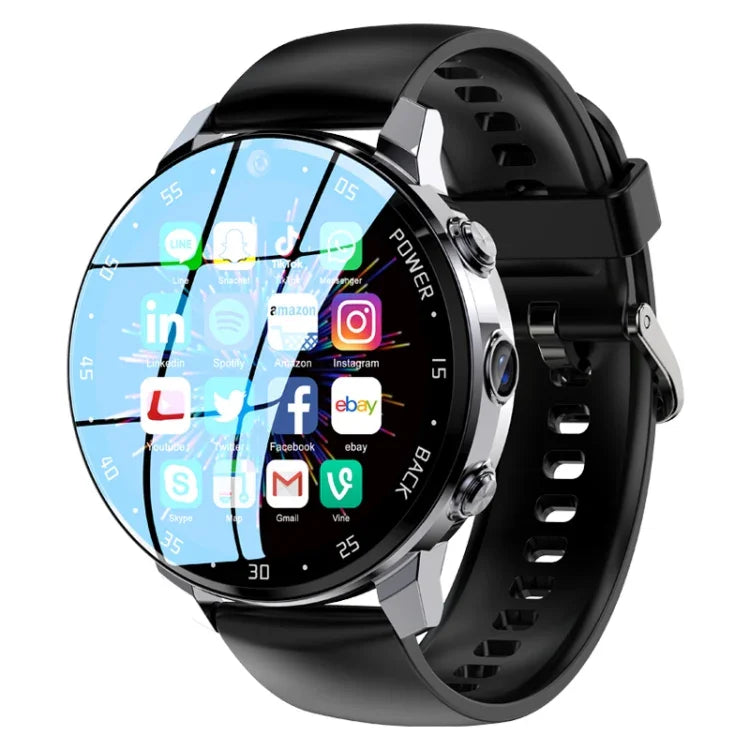 A3 1.43インチ IP67防水 4G Android 8.1スマートウォッチ 顔認証/GPS対応、2G+16G、4G+64G、4G+128G