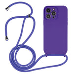Crossbody Lanyard Liquid Silicone Case, For iPhone 16 Pro Max, For iPhone 16 Pro, For iPhone 16 Plus