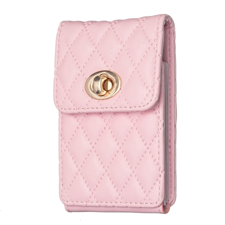 BFK07 Metal Buckle Vertical Card Bag Mobile Phone Back Sticker