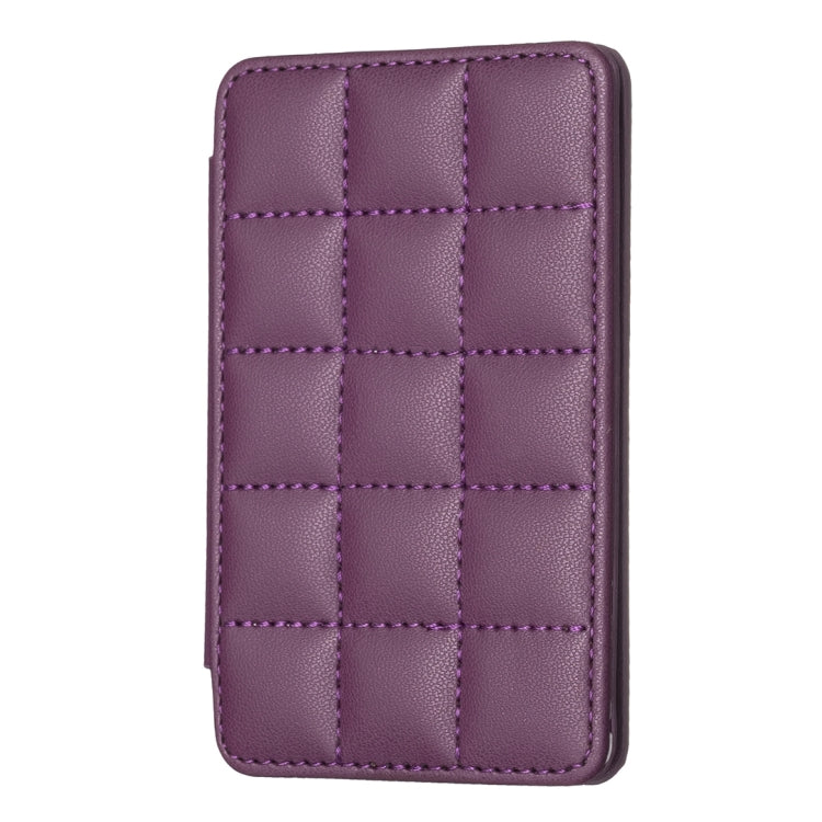 BFK01 Grid Pattern Card Bag Mobile Phone Back Sticker
