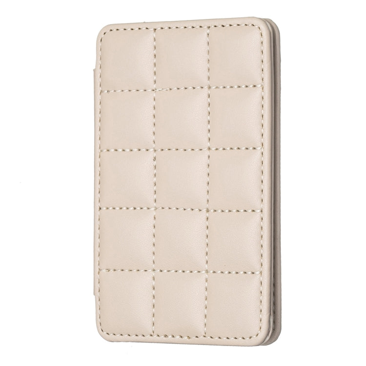 BFK01 Grid Pattern Card Bag Mobile Phone Back Sticker