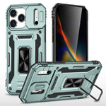Armor PC + TPU Camera Shield Phone Case, For iPhone 17e / 16e, For iPhone 17 Pro Max, For iPhone 17 Pro, For iPhone 17, For iPhone Air, For iPhone 16 Pro Max