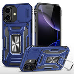 Armor PC + TPU Camera Shield Phone Case, For iPhone 17e / 16e, For iPhone 17 Pro Max, For iPhone 17 Pro, For iPhone 17, For iPhone Air, For iPhone 16 Pro Max