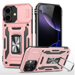 Armor PC + TPU Camera Shield Phone Case, For iPhone 17e / 16e, For iPhone 17 Pro Max, For iPhone 17 Pro, For iPhone 17, For iPhone Air, For iPhone 16 Pro Max