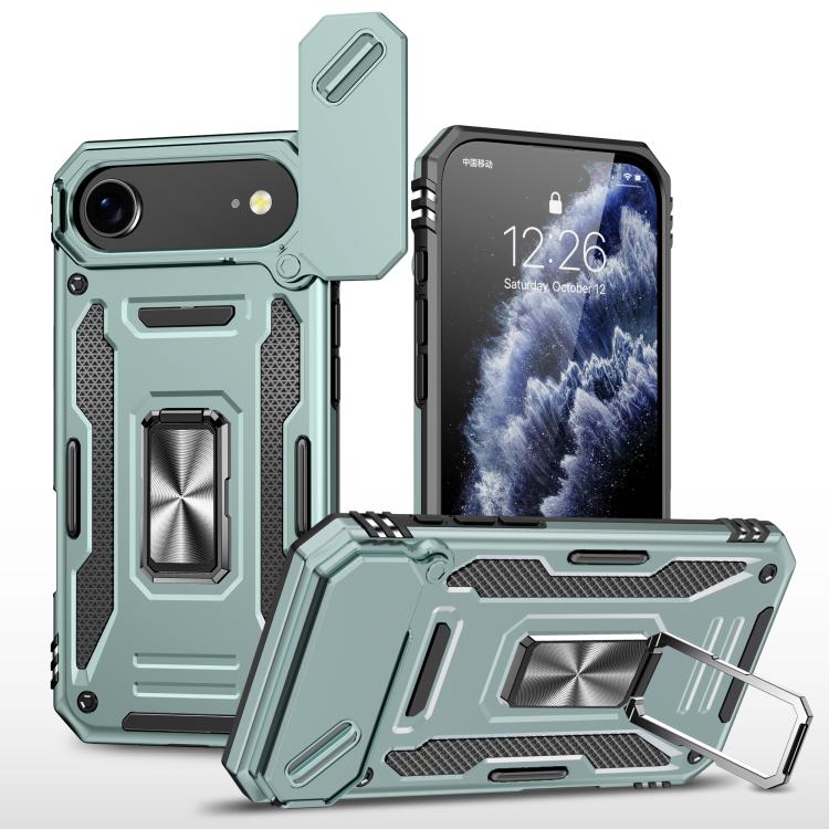 Armor PC + TPU Camera Shield Phone Case, For iPhone 17e / 16e, For iPhone 17 Pro Max, For iPhone 17 Pro, For iPhone 17, For iPhone Air, For iPhone 16 Pro Max