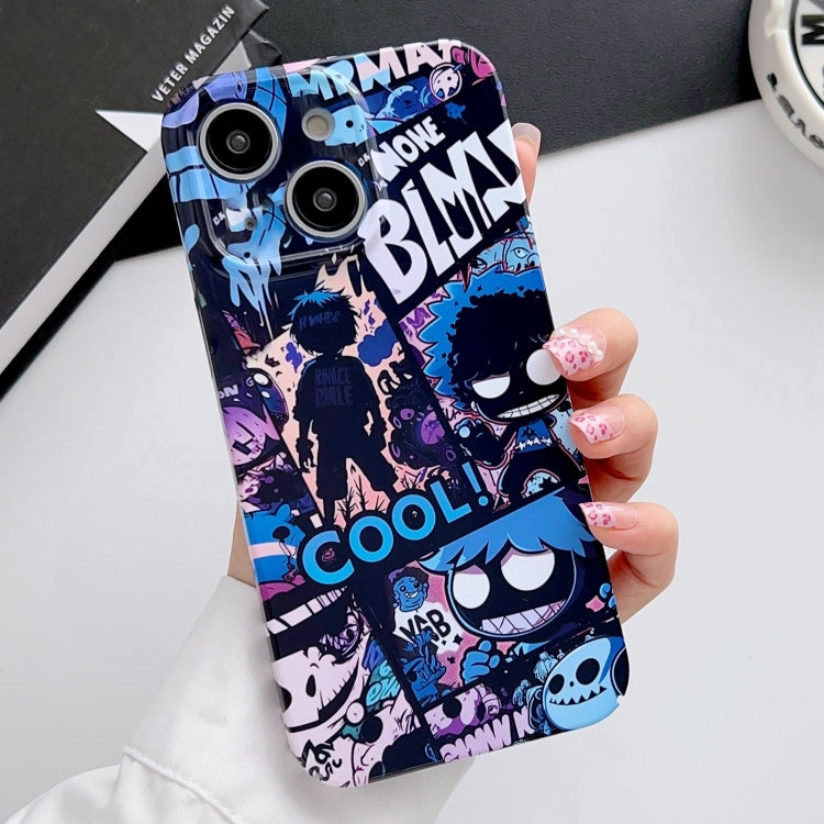 Painted Pattern Precise Hole PC Phone Case, For iPhone 14