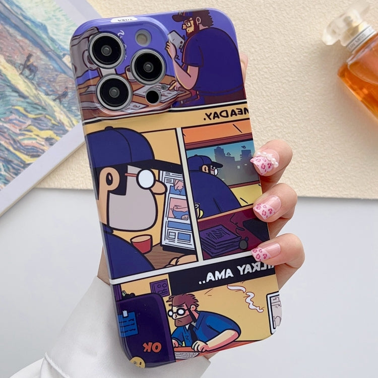 Painted Pattern Precise Hole PC Phone Case, For iPhone 14 Pro