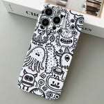Painted Pattern Precise Hole PC Phone Case, For iPhone 14 Pro