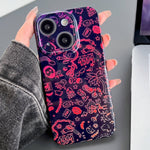 Painted Pattern Precise Hole PC Phone Case, For iPhone 13