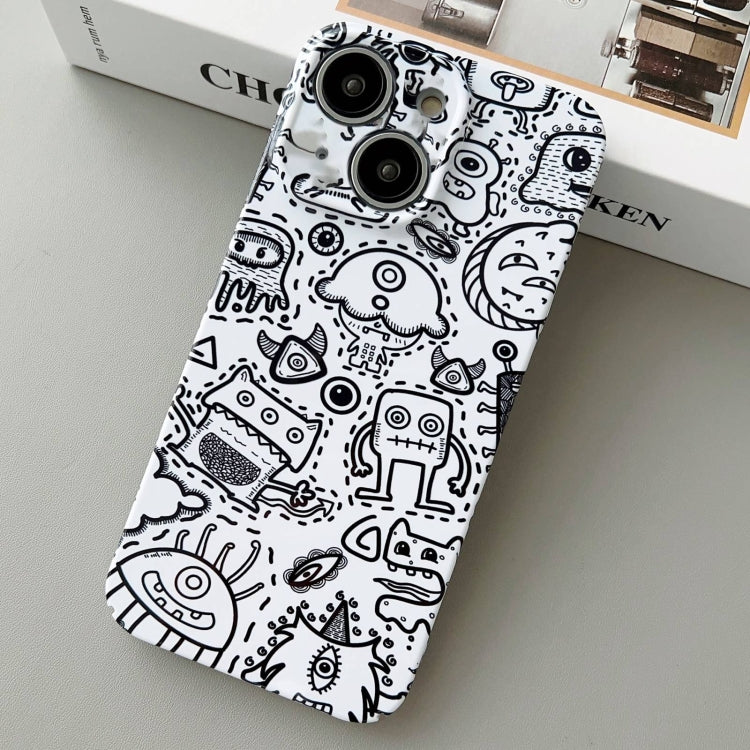 Painted Pattern Precise Hole PC Phone Case, For iPhone 13