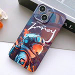 Painted Pattern Precise Hole PC Phone Case, For iPhone 13