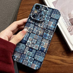 Painted Pattern Precise Hole PC Phone Case, For iPhone X / XS