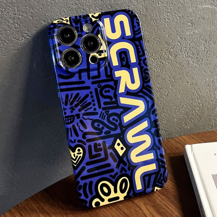 Painted Pattern Precise Hole PC Phone Case, For iPhone 15 Pro