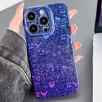 Painted Pattern Precise Hole PC Phone Case, For iPhone 15 Pro Max