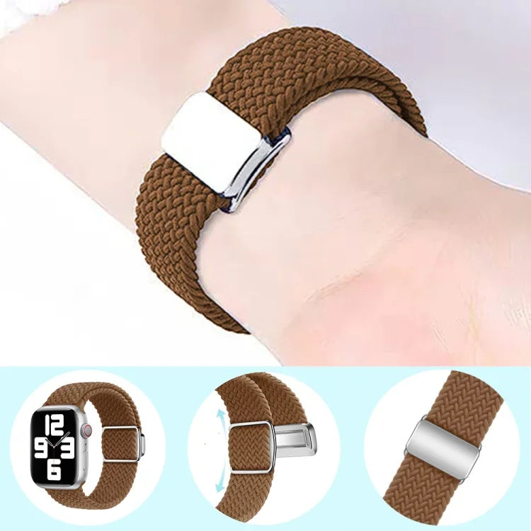 Nylon Loop Magnetic Buckle Watch Band, For Apple Watch 42mm, For Apple Watch 38mm