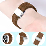 Nylon Loop Magnetic Buckle Watch Band, For Apple Watch SE 2022 40mm, For Apple Watch SE 2022 44mm