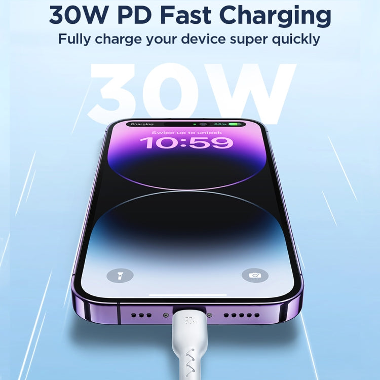 JOYROOM SA26-CL3 Flash Charge Series 30W USB-C / Type-C to 8 Pin Fast Charging Data Cable, 1m