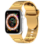 Square Buckle Armor Style Silicone Watch Band, For Apple Watch SE 44mm, For Apple Watch 6 40mm, For Apple Watch 6 44mm