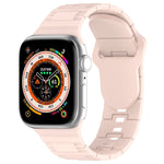 Square Buckle Armor Style Silicone Watch Band, For Apple Watch 5 44mm, For Apple Watch 5 40mm, For Apple Watch 4 44mm