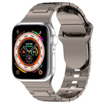 Square Buckle Armor Style Silicone Watch Band, For Apple Watch 4 40mm, For Apple Watch SE 2023 40mm, For Apple Watch 3 38mm