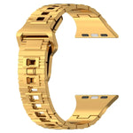 Square Buckle Armor Style Silicone Watch Band, For Apple Watch 9 45mm, For Apple Watch 9 41mm