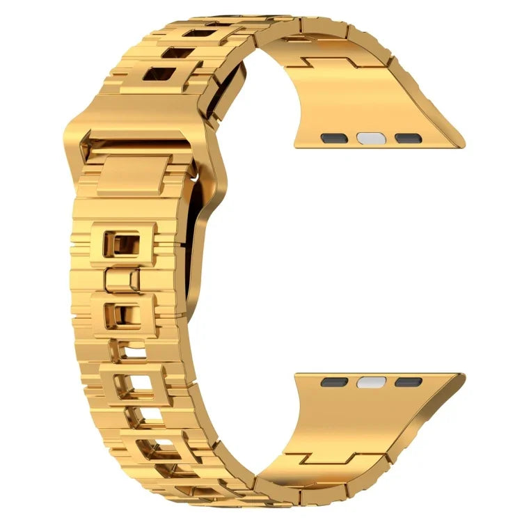 Square Buckle Armor Style Silicone Watch Band, For Apple Watch 9 45mm, For Apple Watch 9 41mm
