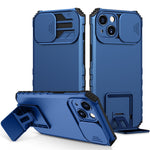 Stereoscopic Holder Sliding Camshield Phone Case, For iPhone 15 Plus, For iPhone 15