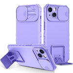 Stereoscopic Holder Sliding Camshield Phone Case, For iPhone 15 Plus, For iPhone 15