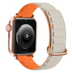 Reverse Buckle Magnetic Silicone Watch Band, For Apple Watch Series 9 41mm, For Apple Watch Ultra 49mm, For Apple Watch Series 8 41mm