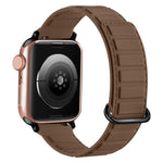 Reverse Buckle Magnetic Silicone Watch Band, For Apple Watch Series 9 41mm, For Apple Watch Ultra 49mm, For Apple Watch Series 8 41mm