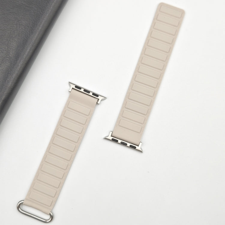 Reverse Buckle Magnetic Silicone Watch Band, For Apple Watch Series 7 41mm, For Apple Watch Series 7 45mm, For Apple Watch SE 40mm