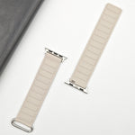 Reverse Buckle Magnetic Silicone Watch Band, For Apple Watch Series 7 41mm, For Apple Watch Series 7 45mm, For Apple Watch SE 40mm