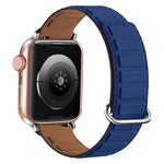 Reverse Buckle Magnetic Silicone Watch Band, For Apple Watch Series 7 41mm, For Apple Watch Series 7 45mm, For Apple Watch SE 40mm
