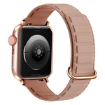 Reverse Buckle Magnetic Silicone Watch Band, For Apple Watch Series 7 41mm, For Apple Watch Series 7 45mm, For Apple Watch SE 40mm