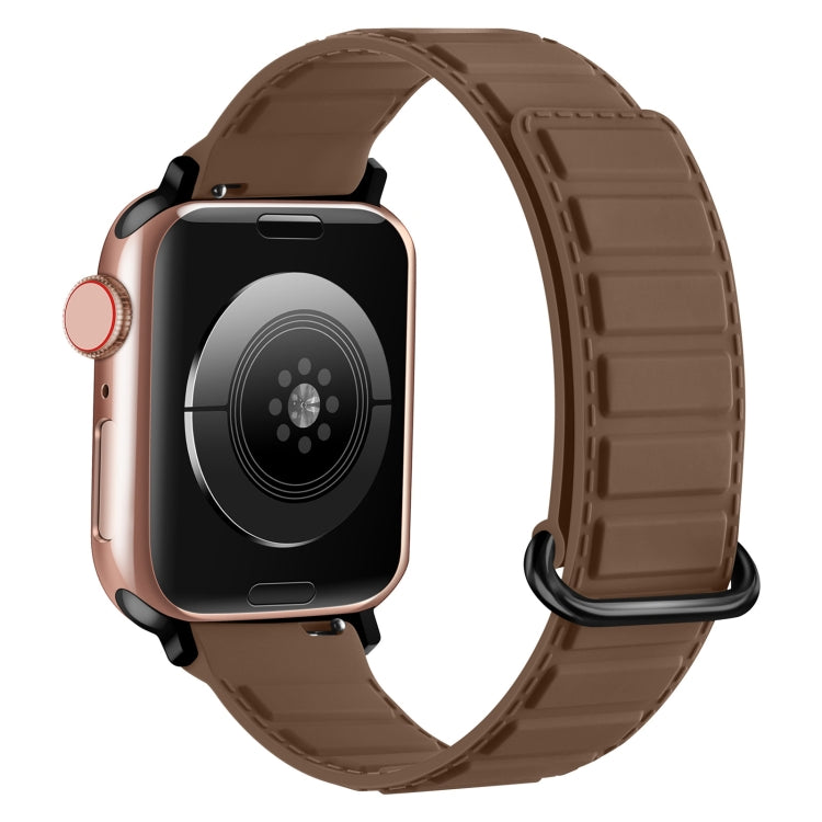 Reverse Buckle Magnetic Silicone Watch Band, For Apple Watch SE 44mm, For Apple Watch Series 6 40mm, For Apple Watch Series 6 44mm