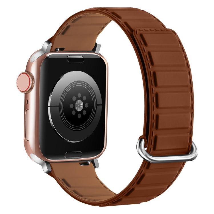 Reverse Buckle Magnetic Silicone Watch Band, For Apple Watch Series 4 40mm, For Apple Watch Series 3 38mm, For Apple Watch Series 3 42mm