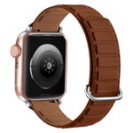 Reverse Buckle Magnetic Silicone Watch Band, For Apple Watch Series 9 41mm, For Apple Watch Ultra 49mm, For Apple Watch Series 8 41mm