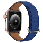 Reverse Buckle Magnetic Silicone Watch Band, For Apple Watch Series 9 41mm, For Apple Watch Ultra 49mm, For Apple Watch Series 8 41mm