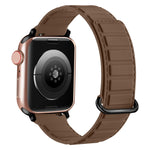 Reverse Buckle Magnetic Silicone Watch Band, For Apple Watch SE 2023 40mm, For Apple Watch Ultra 2 49mm, For Apple Watch Series 9 45mm