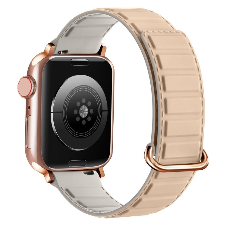 Reverse Buckle Magnetic Silicone Watch Band, For Apple Watch SE 2023 40mm, For Apple Watch Ultra 2 49mm, For Apple Watch Series 9 45mm