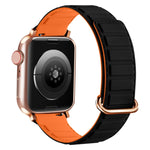Reverse Buckle Magnetic Silicone Watch Band, For Apple Watch SE 2023 40mm, For Apple Watch Ultra 2 49mm, For Apple Watch Series 9 45mm