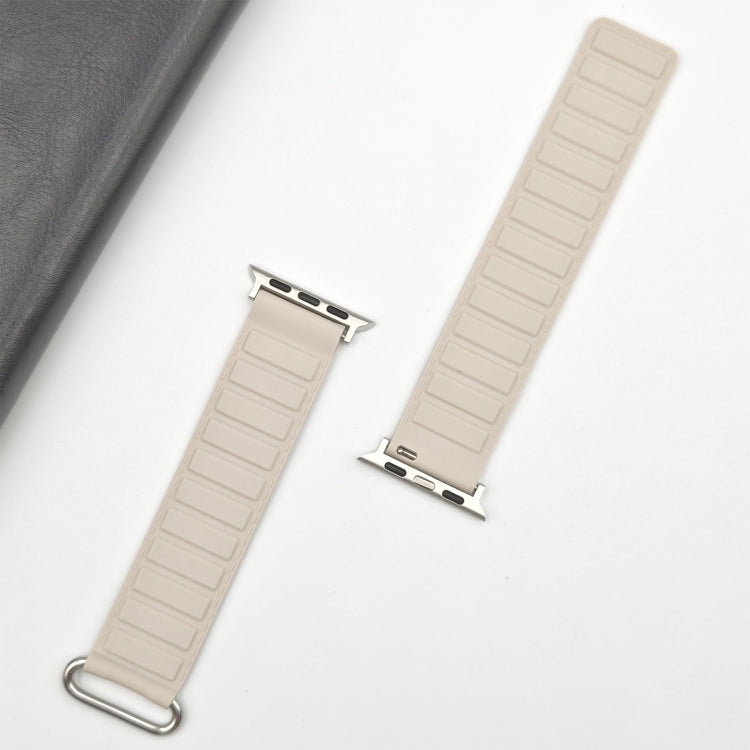 Reverse Buckle Magnetic Silicone Watch Band, For Apple Watch SE 2023 40mm, For Apple Watch Ultra 2 49mm, For Apple Watch Series 9 45mm